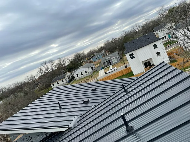 Standing seam metal roof panels with vents for Skylight Repair in Tracy
